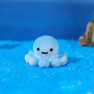 Ornements en résine d'animaux marins de dessin animé, étoile de mer, pieuvre, hippocampe, décorations d'aquarium, accessoires de paysage miniature - Product Image 3