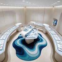 Vitrine à bijoux de haute qualité, durable, écologique, étanche, avec éclairage LED et couleur personnalisable
