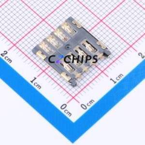 SMO-1515X SIM Card Connector SMD Connector Plug-In Type Micro SIM Card Card Holder With Card Detection - Product Image 2