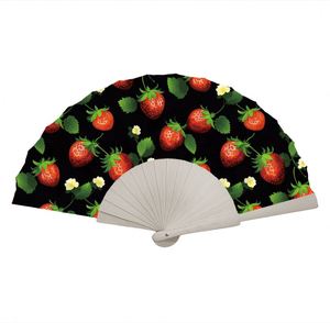 Customized Luxury Promotion Portable Folding Wooden Bamboo Handle Paper <b>Handheld</b> <b>Fan</b> 2025 - Product Image 6