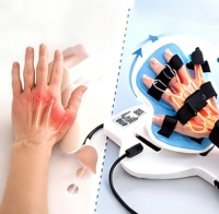 Elektrikli Bilek Eklemi Rehabilitasyon Cihazı 0-90 °   ROM Fleksiyon Ekstansiyon Eğitmeni İnme Hemiplejisi El İyileşmesi için 9 Mod L/R El