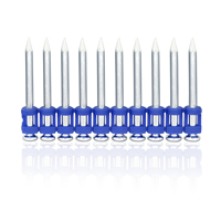 Clavos para Concreto Agrupados 3/4"-1-1/2" (19-38mm) |   Clavos de Gas/Pólvora en Tira de Plástico para Paredes de Hormigón y Acero