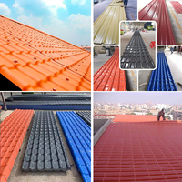 Tuiles romaines insonorisées de 30 ans, longue durée de vie, feuilles de toiture en ASA UPVC, anti-corrosion, toiture en plastique, panneau de toiture en PVC
