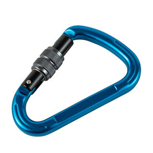 Mosquetón Tipo D de Alta Calidad de <span class=keywords><strong>25</strong></span> <span class=keywords><strong>KN</strong></span> para Escalada en Roca y Montañismo, Diseño Giratorio en Forma de D para Senderismo y Escalada - Product Image 1