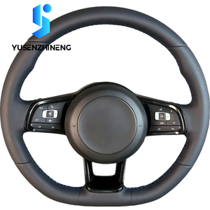 พวงมาลัยหนังสำหรับรถยนต์ Volkswagen MK7 R Golf <span class=keywords><strong>7</strong></span> Gti GTD Golf7.5 <span class=keywords><strong>Mk</strong></span> <span class=keywords><strong>7</strong></span>.5 <span class=keywords><strong>Jetta</strong></span> Tiguan Passat VW CC Bora ปี 2016 2013 2015 2019 - Product Image 4