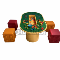 Chiquitos multi-usages table et chaises pour enfants ensemble grand Puzzle blocs de construction table de jeu pour la maison maternelle garderie