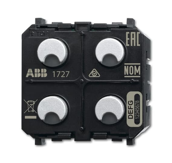 2cka006200a0112 Sda-f-2.1.pb.1-wl Dimmer Switch, Maximum 180 W, 230 V, 2-gang, Sda-f-2.1.pb.1-wl Series for Plc