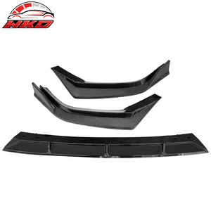 Front Bumper Lip Fits For Honda CR-V EX EX-L LX 4DR 2023-2026 IKON PP Carbon Fiber Print High Quality Auto <b>Parts</b> <b>Body</b> Kit - Product Image 5