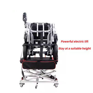 HEDY WH01 <span class=keywords><strong>Mini</strong></span> chariot élévateur à ciseaux électrique pour fauteuil roulant électrique chariot de levage pour le transport du fauteuil roulant au coffre avec télécommande - Product Image 2