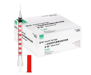 <span class=keywords><strong>Seringue</strong></span> à <span class=keywords><strong>insuline</strong></span> stérile jetable <span class=keywords><strong>BD</strong></span>-1 de 1 ml, 100/boîte, aiguille de <span class=keywords><strong>seringue</strong></span> à <span class=keywords><strong>insuline</strong></span> - Product Image 1