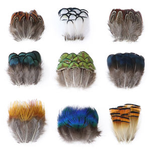 Piume di fagiano naturale <span class=keywords><strong>pavone</strong></span> turchia 8-13cm gioielli fai da te accessori artigianato materiale per legare a mosca pennacchio all'ingrosso - Product Image 1