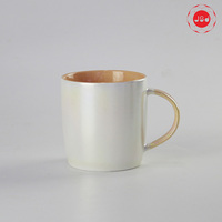 Design créatif Perle Vitrée Tasse À Café À L'intérieur Tasse en Céramique Émaillée de Couleur