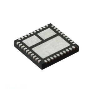ไอซีไดรเวอร์แบบฮาล์ฟบริดจ์ 40 พาวเวอร์ TFQFN 38A 40PQFN FDMF6705 ชิ้นส่วนอิเล็กทรอนิกส์ ผู้ผลิตชิ้นส่วนอิเล็กทรอนิกส์ ช่องจำหน่ายการจัดการพลังงาน - Product Image 1