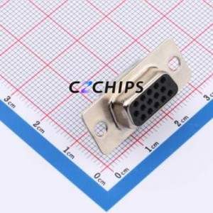 17EHD-015-S-AA-0-00 D-Sub/VGA Connector Connector ( Gender: Female )( Total Number of PINs: 15P )( Number of Rows: 3 ) - Product Image 1