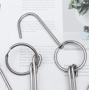 Ganchos de elevación para llave de drenaje, extractor de rejilla de drenaje de acero inoxidable 304, llave de elevación para una fácil limpieza del drenaje de la ducha, plateado - Product Image 6
