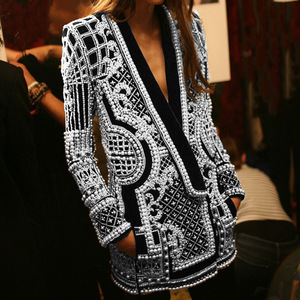 IU ING OT ELLs 2023 Fashion uuxury Eck ONG leeve lerech tro ETRO EADS lalazer acoat - Product Image 2