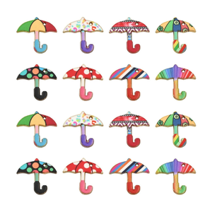 Alliage pour enfants émail <span class=keywords><strong>parapluie</strong></span> balancent breloque voyage vacances thème bijoux accessoire - Product Image 1