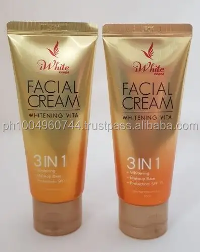 2 IWhite Crème Pour Le Visage Blanchissant Vita 3 en 1 spf 15 65ml chaque