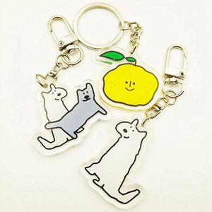 Lovely Custom Personalized Printed Acrylic Charms <b>Key</b> <b>Chain</b> Genshin Impact Plastic Keychains Set - Product Image 2