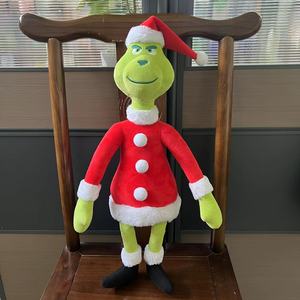 Peluche Súper Suave <span class=keywords><strong>del</strong></span> <span class=keywords><strong>Grinch</strong></span> Verde de Xinhui para Cumpleaños o Navidad Infantiles, para Aliviar el Estrés - Product Image 4