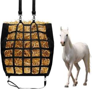 Sac de nourriture pour cheval à alimentation lente de grande capacité, sac à foin, sac de transport, filet de rangement, sac de nourriture pour cheval, échantillon gratuit - Product Image 1