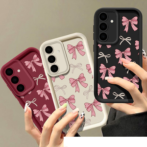 Custodia per Cellulare in TPU Antiurto con Stampa Fiocco Rosa e Design a Scala per <span class=keywords><strong>Samsung</strong></span> A14 A15 A16 <span class=keywords><strong>A21S</strong></span> A22 A23 A24 A25 - Product Image 1