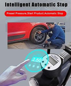 Double Cylinder Heavy Duty Tire 12v Car Pump 150psi Auto <b>Metal</b> With Led Light <b>Tool</b> Kit TH-533(AC-587) Digital Tire TH-5 - Product Image 1