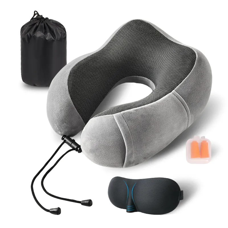 Лидер продаж, дорожная подушка для шеи из пены с эффектом памяти для облегчения боли в шее