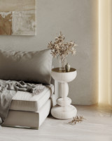 Table d'appoint pliante moderne Spazepaper, petite table de chevet, table d'appoint pour salon, design exquis, meubles gain de place