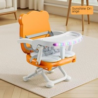 Chaise haute pour bébé en plastique, chaise à manger pour nourrissons, multifonctionnelle 3 en 1, pliable pour une utilisation à la maison et en extérieur