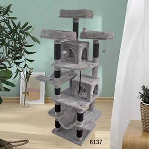 Poste para rascar con láser para gatos, árbol moderno de lujo y Rascador en U, hermosas camisetas altas, rueda de ejercicio, escalada barata de 200cm con cuerda - Product Image 1