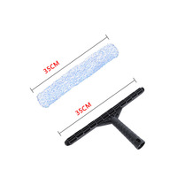 Tampons de nettoyage de vitres de fenêtre de salle de bain de voiture professionnelle T porte-barre de remplacement épurateur de fenêtre en microfibre pour le nettoyage