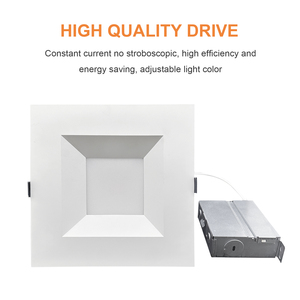 Giá bán buôn Nhôm Vòng hình vuông 6W 9W 12W 15W 5cct Downlight xuống ánh sáng SMD <span class=keywords><strong>LED</strong></span> Bảng điều chỉnh ánh sáng - Product Image 2