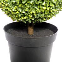 Starmap Plante Artificielle en Plastique, Fausses Feuilles de Cacahuète et Herbe de Milan en Pot à Trois Boules, 80-100cm, Pour Intérieur et Extérieur, Nouveauté Chinoise