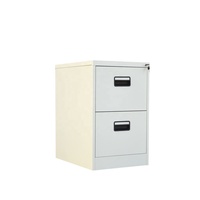 Vente en gros usine : Meuble de rangement vertical à deux tiroirs pour équipement de bureau, avec système de verrouillage centralisé, pour usage hospitalier et professionnel
