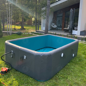 Piscine gonflable de luxe en PVC durable en promotion, support OEM ODM, logo personnalisé avec couverture étanche - Product Image 1