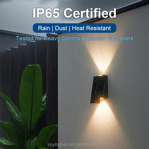 Lampes solaires <span class=keywords><strong>de</strong></span> <span class=keywords><strong>jardin</strong></span> d'extérieur LED IP65 étanche blanc chaud RVB décoration cour haut et bas clôture murale lampes solaires - Product Image 4