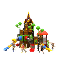 Articles de balançoire de jeu toboggans pour enfants en plein air équipement de terrain de jeu en plastique amusant juste toboggan Dragon Train Ride