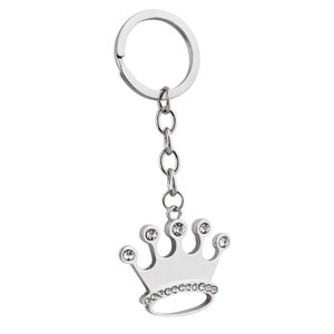 Portachiavi a Corona Elegante con Cristalli Senza Scatola per Organizzazione e Stile - Product Image 1