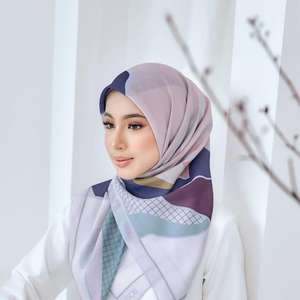 Pañuelos de gasa de algodón con estampado étnico personalizado para mujer, bufandas Hijab musulmanas, chales, accesorio de moda para mujeres musulmanas - Product Image 1