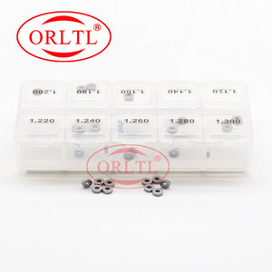 ORLTL 100 Pcs Common Rail Injector Adjusting <strong>Washers</strong> <strong>Shims</strong> Gasket B24 Adjustment Standard Sealing <strong>Washer</strong> Size 1.12mm-1.30mm - Product Image 6