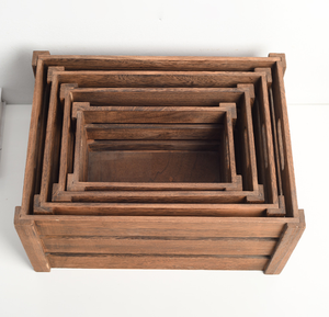 Scatola portaoggetti in legno massello su misura, stile retrò, con intagli, per l'organizzazione domestica e la conservazione degli oggetti. - Product Image 2