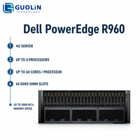 Serveur Dell PowerEdge R960 pour centre de données d'entreprise, 4U, 4 sockets, Intel Xeon Scalable, stockage PCIe Gen5