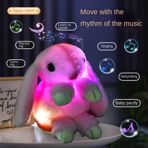 Jouet de lapin parlant électrique avec lumière et musique calmant bébé conteur pour 5-7 ans unisexe en plastique - Product Image 3