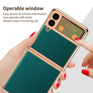 <span class=keywords><strong>เคส</strong></span>โทรศัพท์ลายไม้กางเขนชุบทองหรูหรา,พร้อมตัวป้องกันหน้าจอสำหรับ <span class=keywords><strong>Samsung</strong></span> Galaxy Z <span class=keywords><strong>Flip</strong></span> <span class=keywords><strong>3</strong></span> - Product Image 5