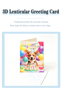 Cartes de vœux lenticulaires 3D personnalisées à effet de bascule, cartes de vœux de haute qualité avec images lenticulaires pour cadeaux de fêtes - Product Image 2