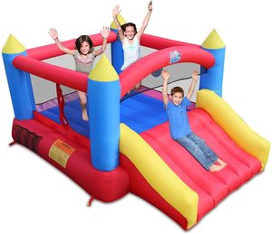 Utilisation extérieure de tissu de bâche de PVC de haute densité 0.55mm pour des enfants - Product Image 1