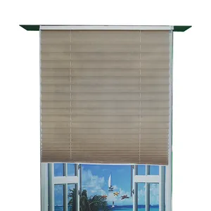 Cuttable Portable Curtains Transparent Pleated Blinds Fabric Pleated Curtain