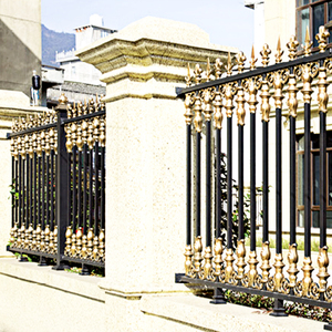 Trung Quốc của sân ngoài trời trang trí đúc nhôm kim loại hàng rào Bài Mũ không đào nhà cửa và hàng rào lan can tấm - Product Image 5