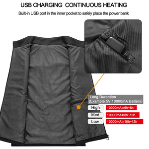 <strong>Ladies</strong> <strong>Heated</strong> Gilet <strong>Body</strong> <strong>Warmer</strong> Intelligent Usb Rechargeable Waterproof <strong>Heated</strong> Vest Women - Product Image 4